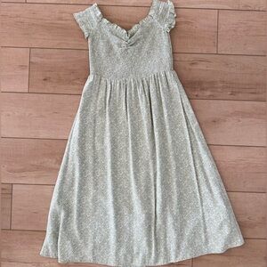 Green Smocked Women's Dress - Size Medium